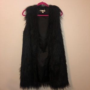 Urban Outfitters Long Faux Fur Vest